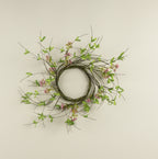 14" Pink Boxwood & Wildflower Vine CR