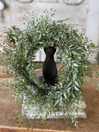 6" Mixed Sage Candle Ring