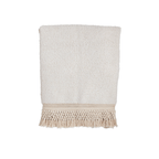 Cream Throw W/ Tassels