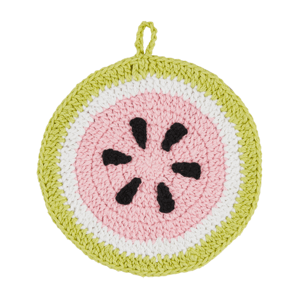 Watermelon Crochet Trivet