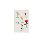 Flower Stems Embroidery Towel