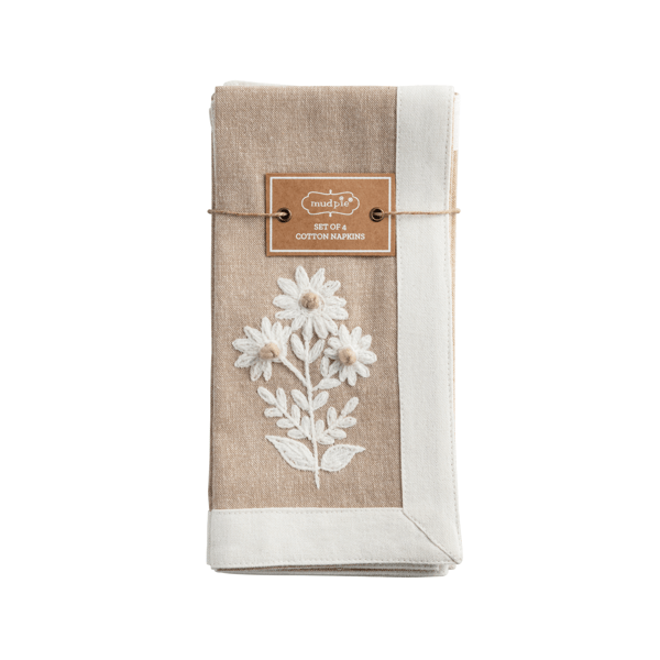 Chambray Emb. Napkin Pack
