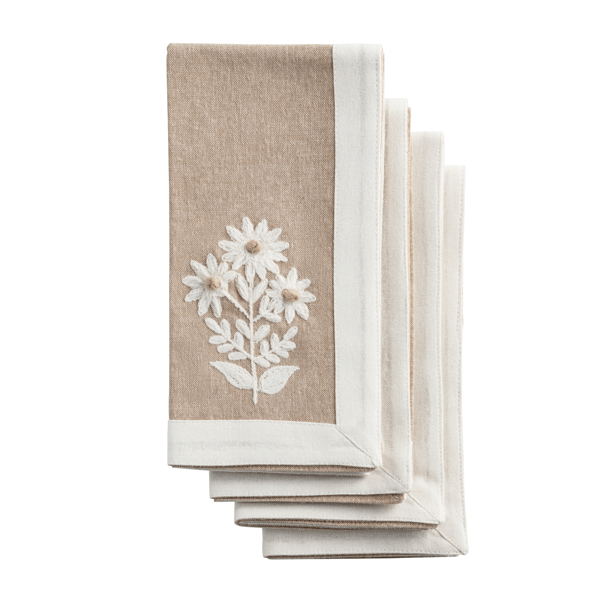 Chambray Emb. Napkin Pack