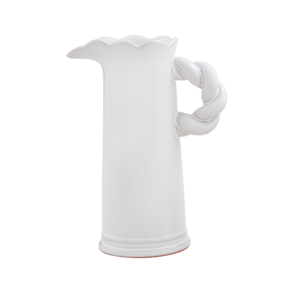 Lg Twisted Handle Pitcher Vase