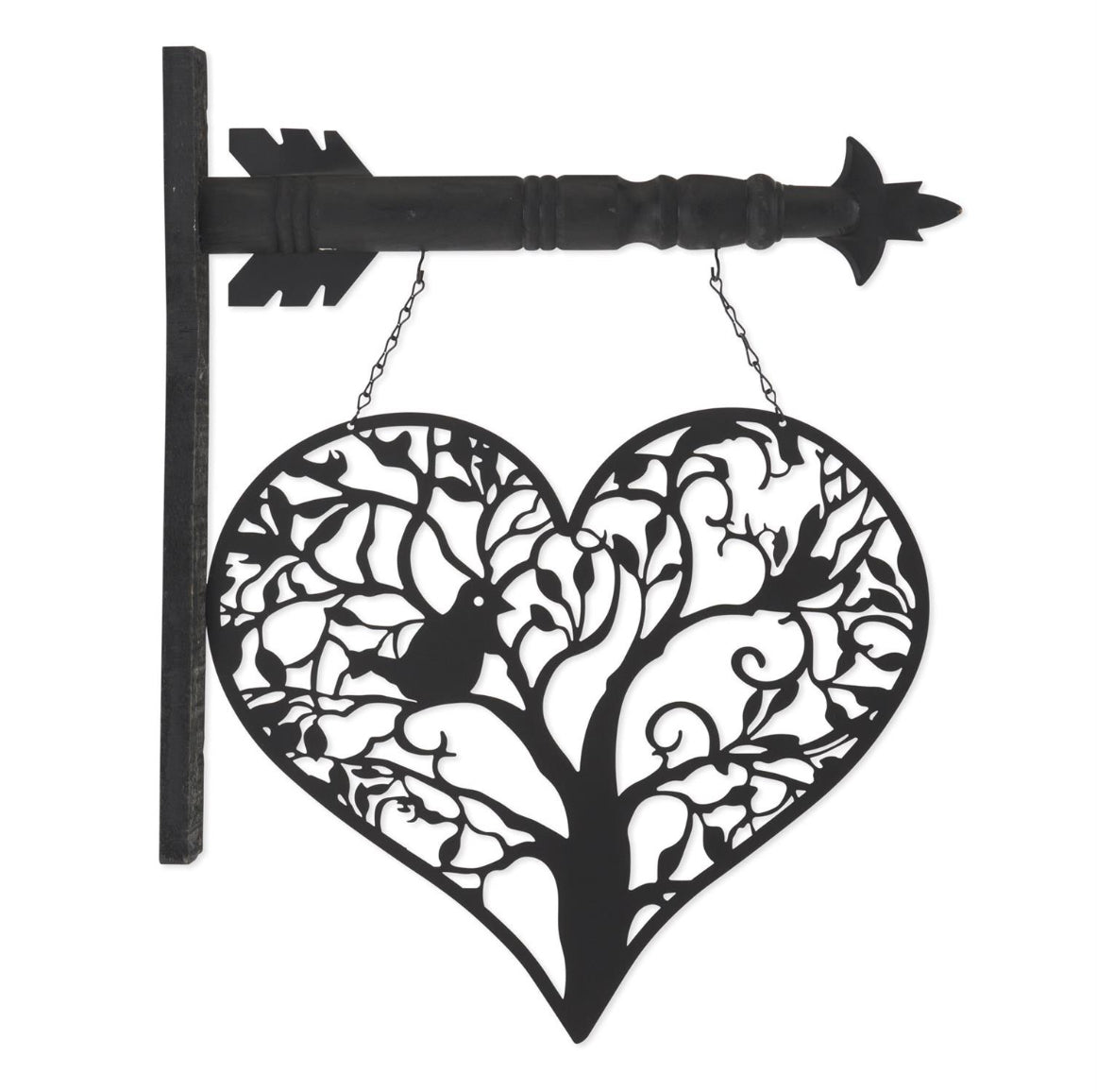 Black Heart W/ Bird Arrow Replacement