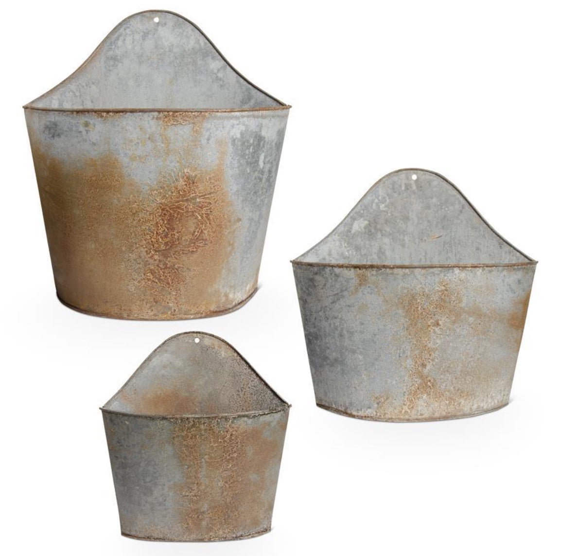 Oversized Rusty Wall Pocket Lg