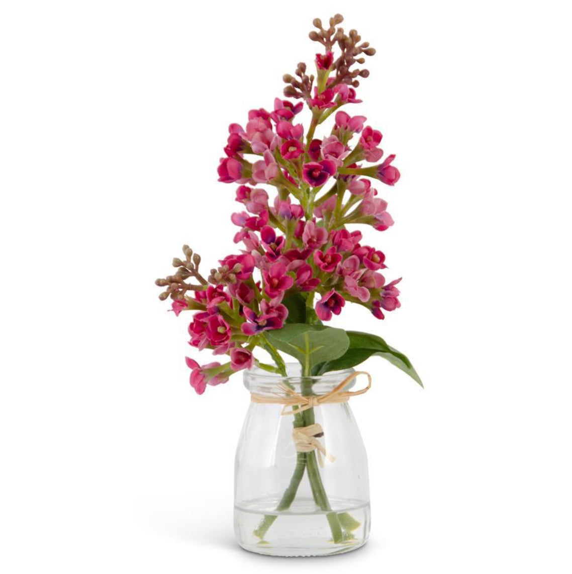 Pink Lilac In Glass Jar