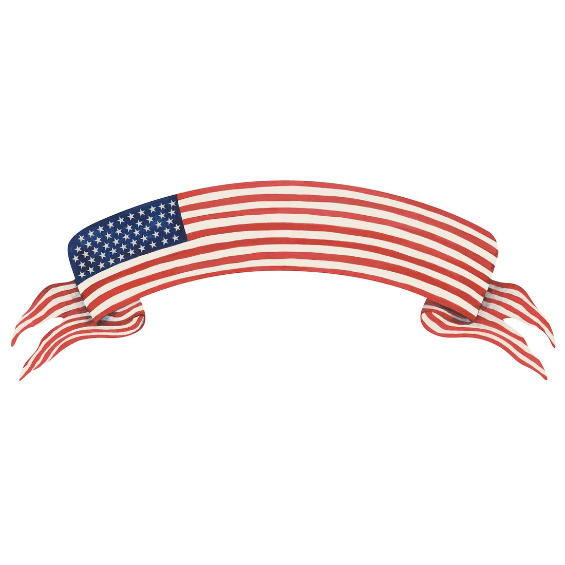 American Flag Banner Bouquet Table Accent