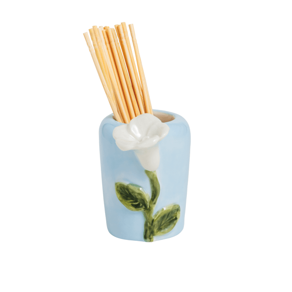 Blue Base Flower Tooth Pick Holder