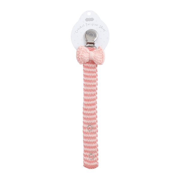 Pink Bow Crochet Pacy Clip