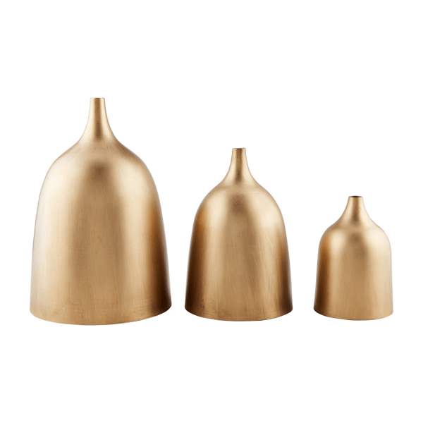 Med Gold Metal Vase