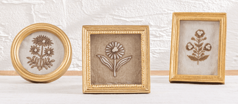 Rectangle Framed Flower