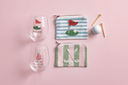 Flag Jeweled Golf Wine Glass