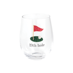 Flag Jeweled Golf Wine Glass