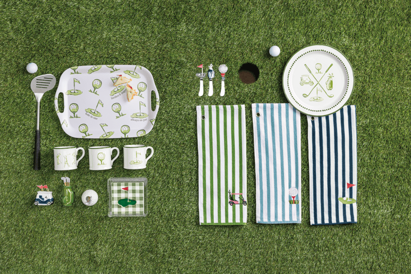 Gold Melamine Tray Set