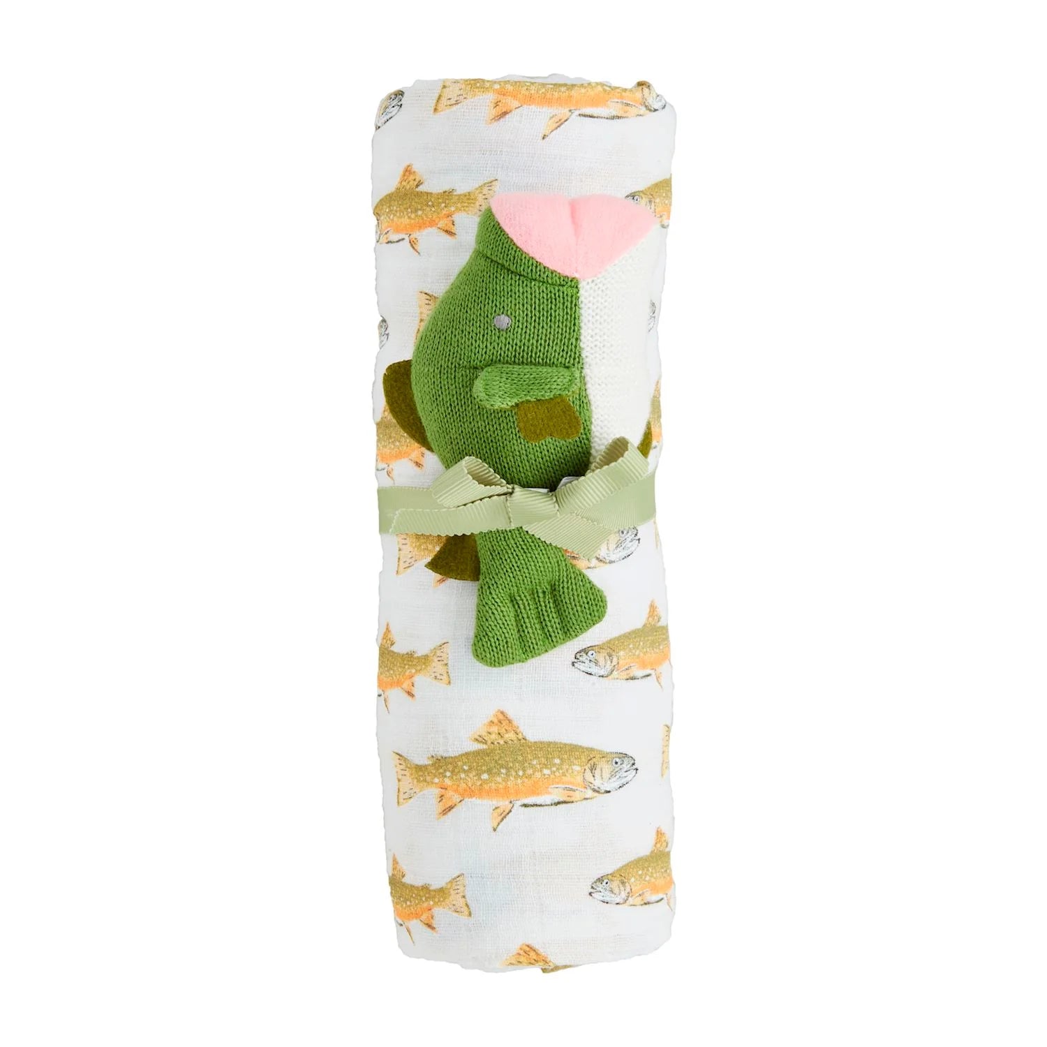 Fish Swaddle and Rattle