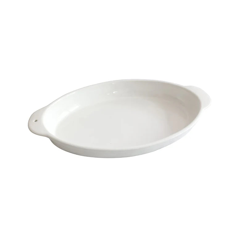 Oval Baker -Pinstripes
