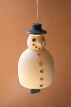 Hanging Clay Snowman Chime
