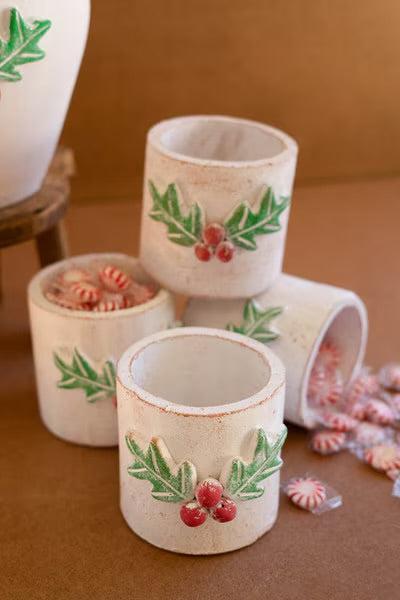 Holly Clay Container