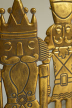 S/2 Antique Gold Nutcracker