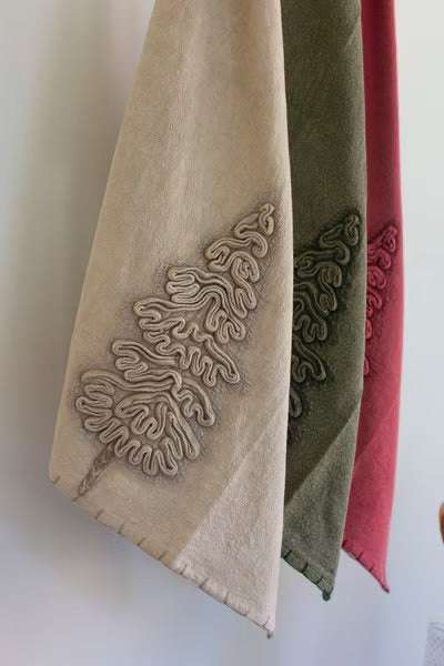 S/3 Xmas Tree Kitchen Towel