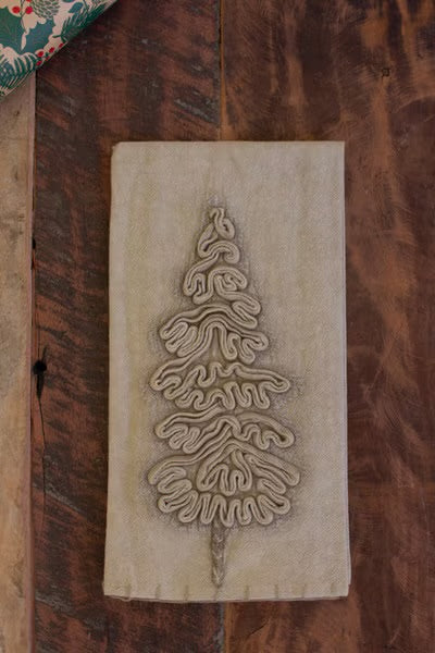 S/3 Xmas Tree Kitchen Towel