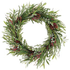 32" Pinecone Berry & Euc. Wreath