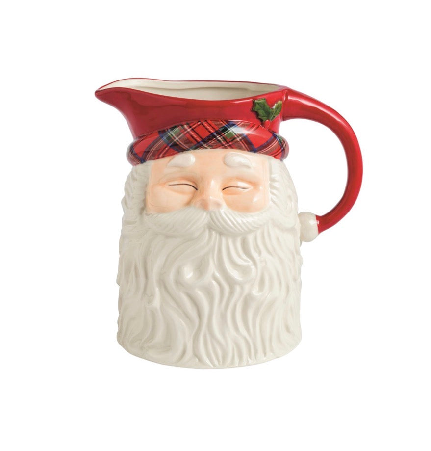Tartan Santa Pitcher