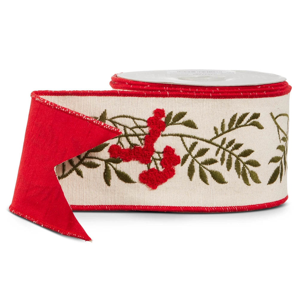Berry Stem Ribbon 4x5yrds