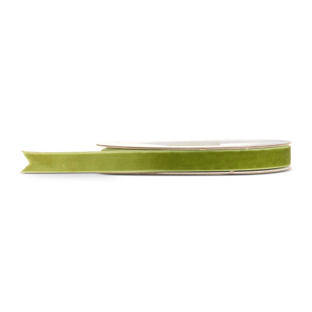 Sage Velvet Ribbon 0.5x10yrds