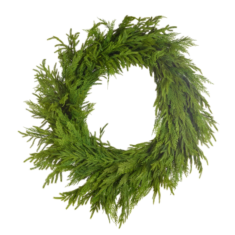 38" Mixed Greenery Wreath