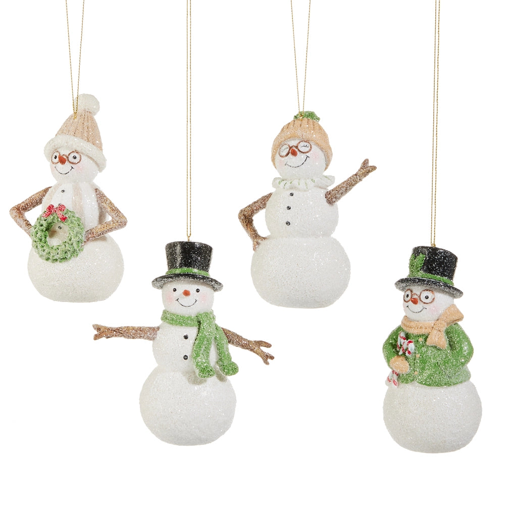 Woodland Snowman Orn.
