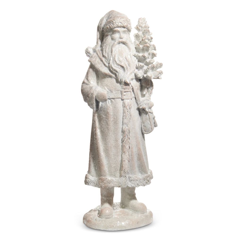 20" Iced Santa W/ Tree