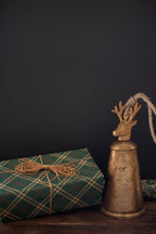 Antique Gold Bells W/ Deer Finials