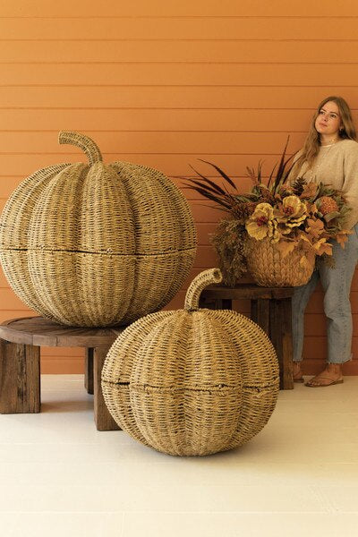 S/2 Giant Seagrass Pumpkins