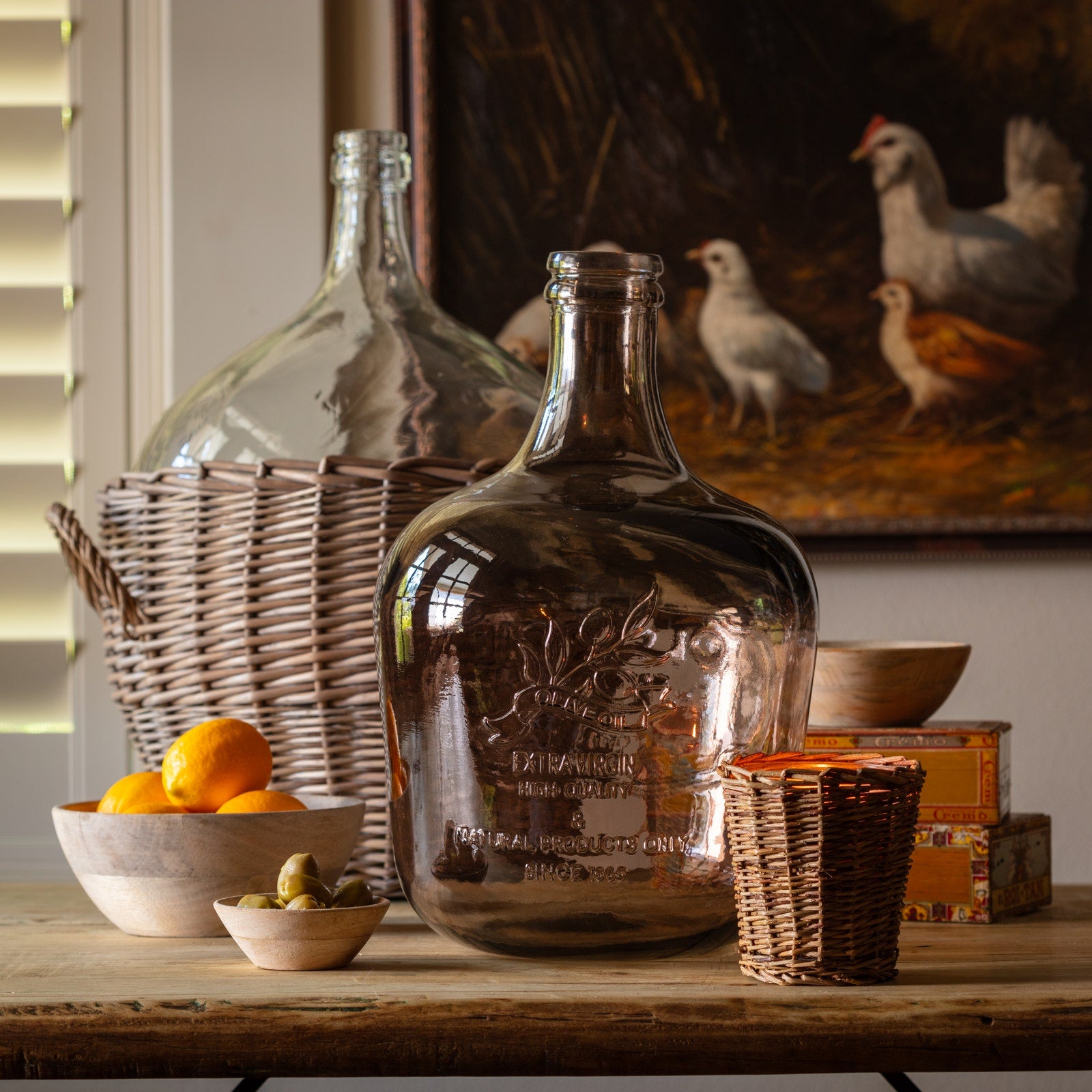 Amber Carafe Olive Oil 12L