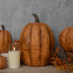 14" Terracotta Tall Pumpkin