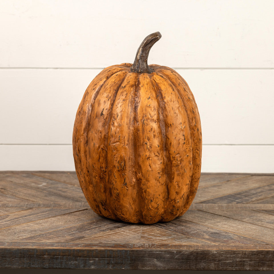 14" Terracotta Tall Pumpkin