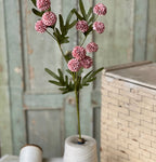 29" Flitter Poms Bush - Rose