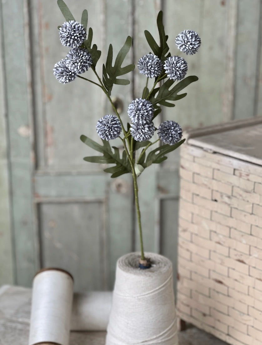 29" Flitter Poms Bush - Blue