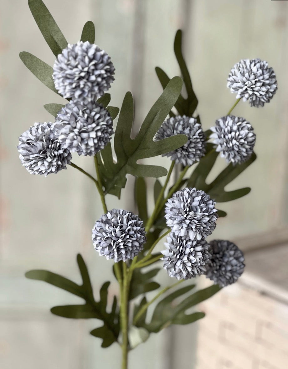 29" Flitter Poms Bush - Blue