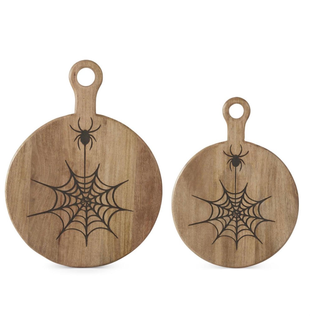 Sm Wood Spider Cutting Board