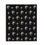 60" Blk. & Cream Spider Throw