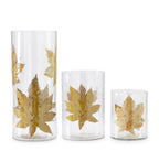 Sm Glass Vase w/ Dried Leaf