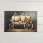 28x18" Pumpkin Wagon Print