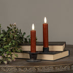 S/2 - 5.75" Flame Bronze Taper Candle