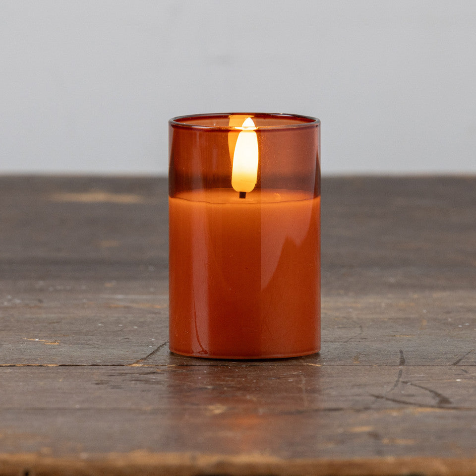 3" Sienna Glass Candle