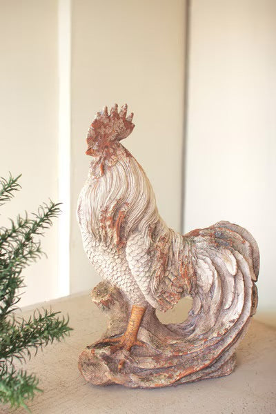 Faux Concrete Rooster
