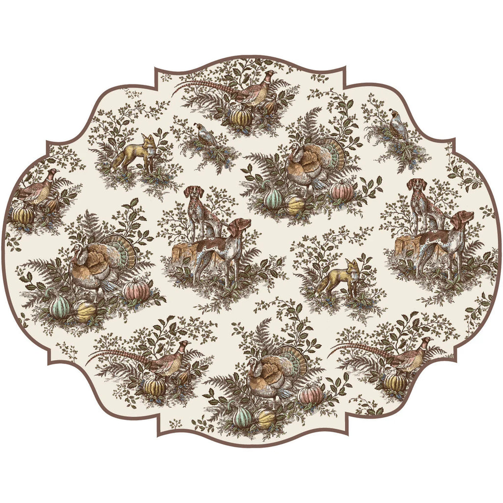 Die Cut Harvest Toile Placemat