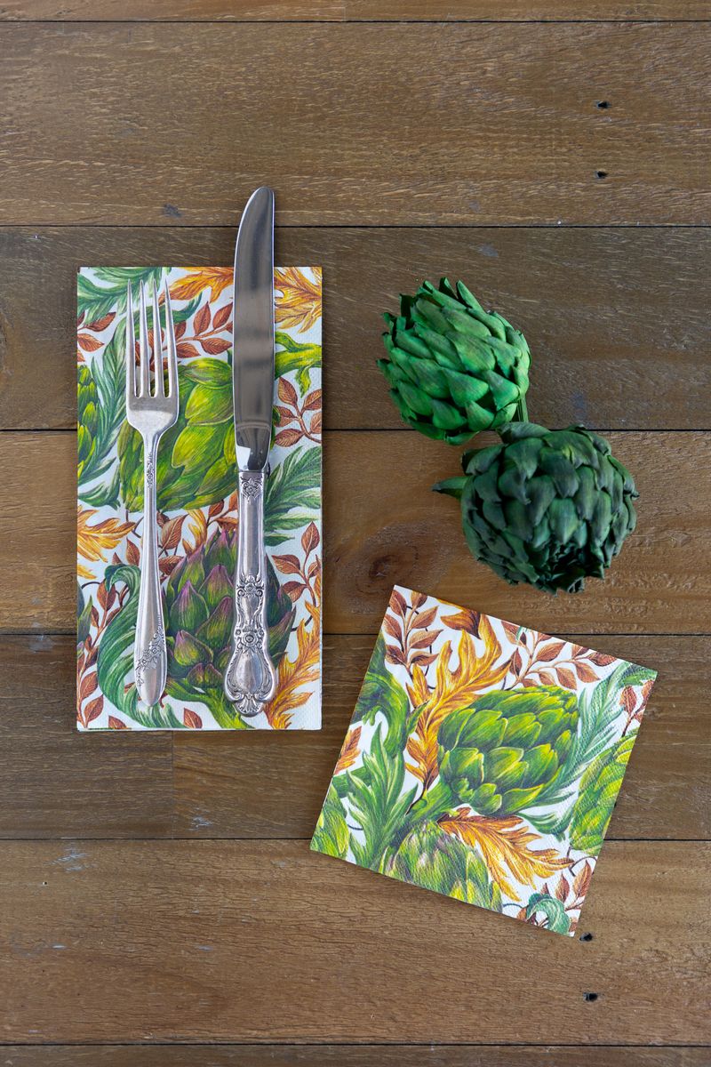Autumnal Artichoke Guest Napkin